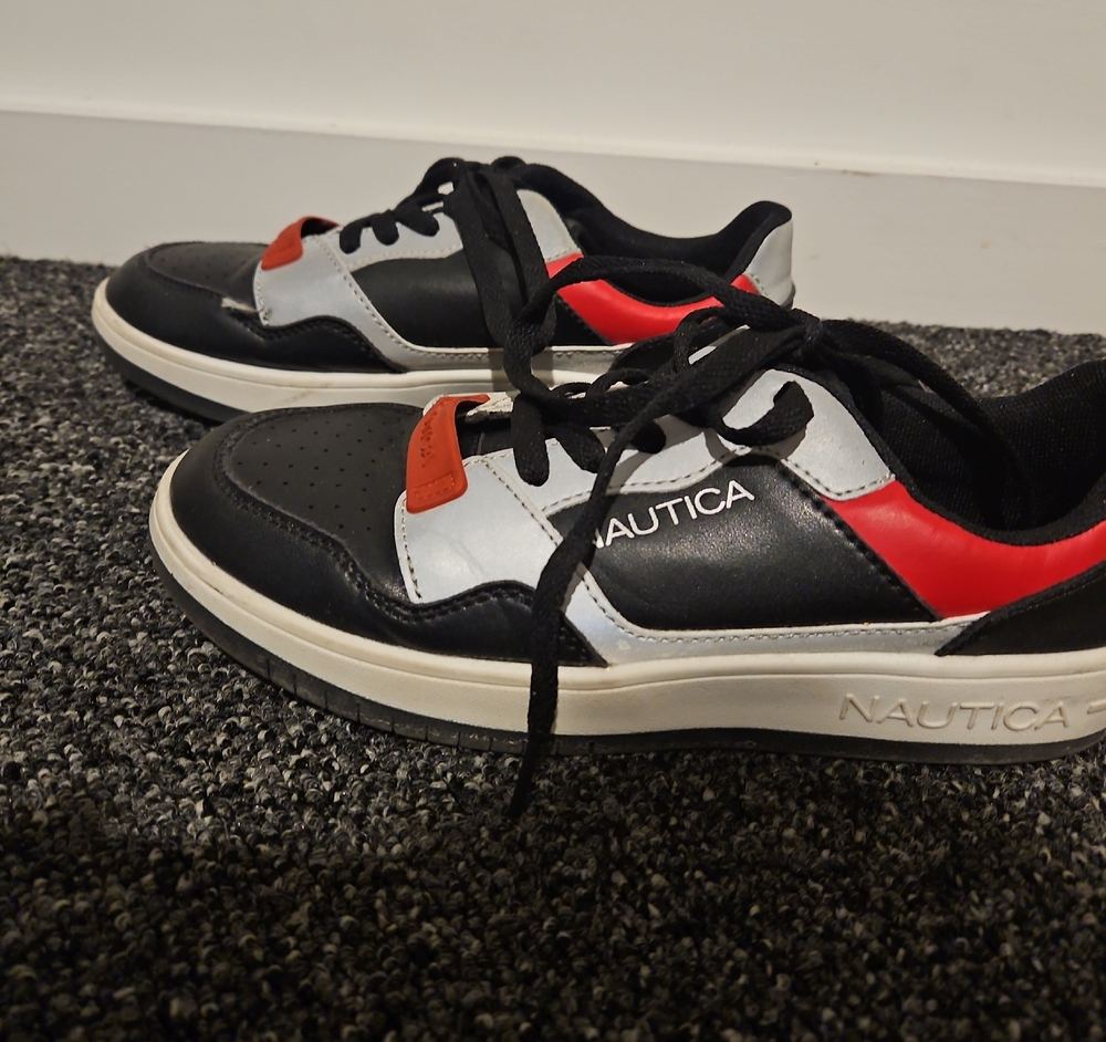 Nautica Black and Red Casual Shoes